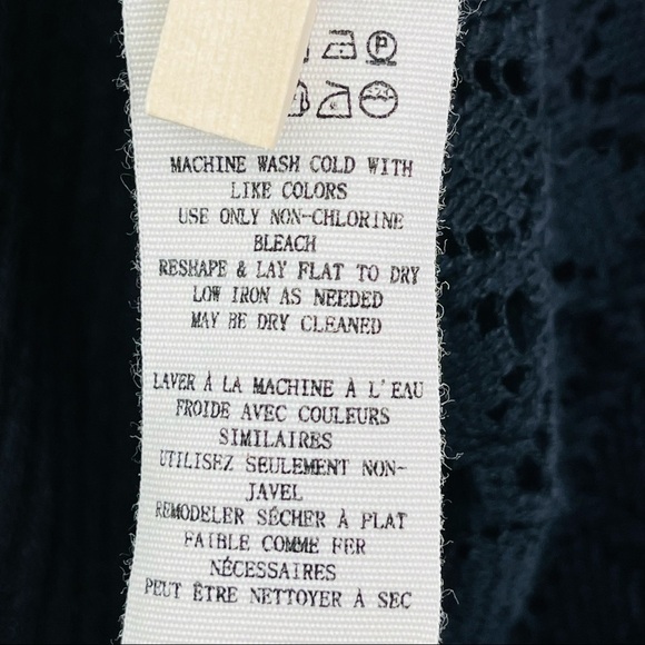 Free People sweetest thing thermal lace crochet bishop balloon sleeves - Picture 5 of 10